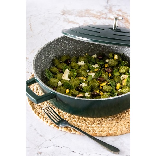 MasterClass Cast Aluminium Casserole 4L. - Hunter Green