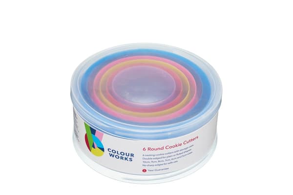 Colourworks Set of 5 Cookie Cutters, Round Shaped