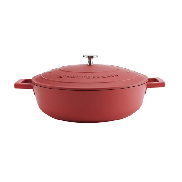 MasterClass Cast Aluminium Casserole 4L. - Red