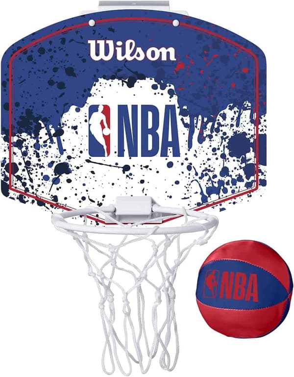 Wilson Mini Hoop NBA - NBA Punainen/Valkoinen/Sininen
