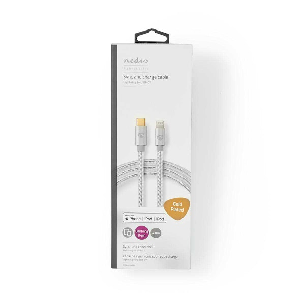 Nedis USB-kaapeli USB-C - Apple Lightning 8-pin - 2.0m