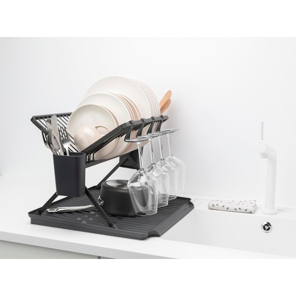 Brabantia Foldable Dish Drying Rack Light grey