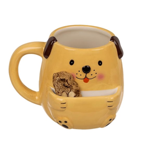 Out of the Blue Dolomite Coffee Mug with Cookie Holder - Dog