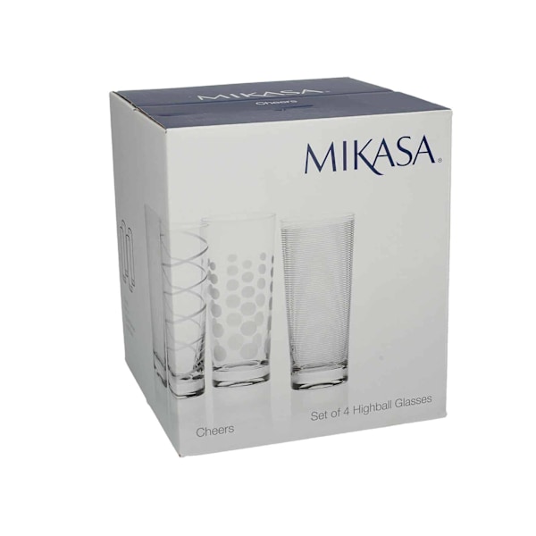 Mikasa Cheers - 4 kpl Korkea Highball-lasit