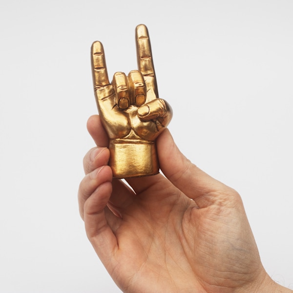 Luckies You Rock Gold Salute Lucky Charm | Ring Holder