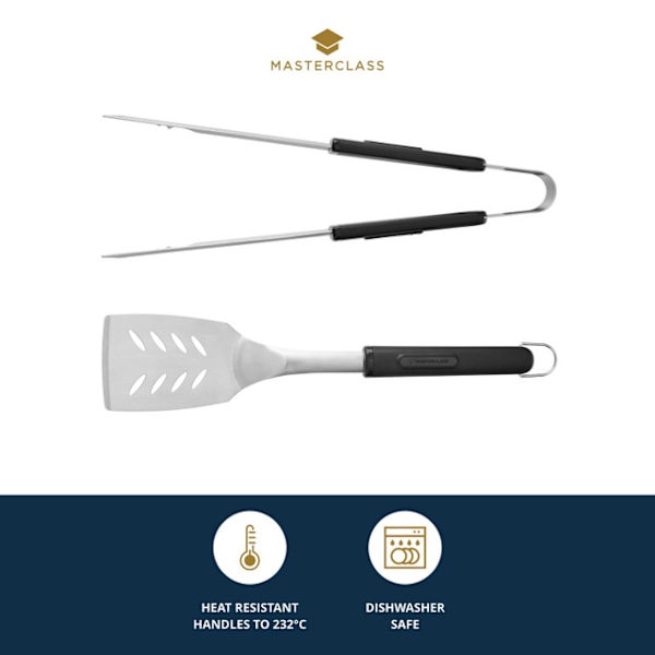 MasterClass Barbecue Tongs &amp; Turner - Set of 2pcs.
