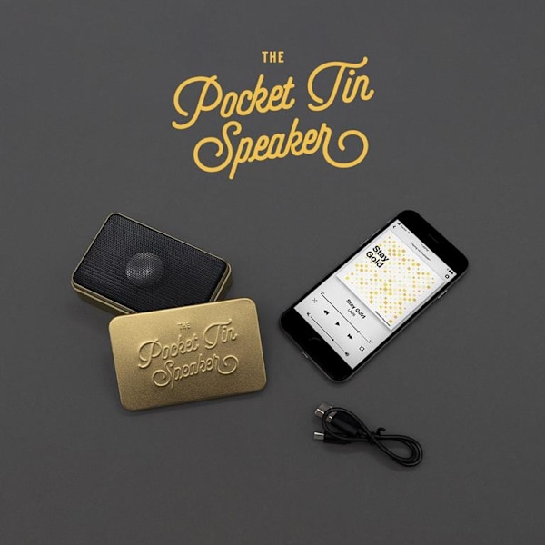 Luckies Pocket Tin Speaker 2.0 - Gold