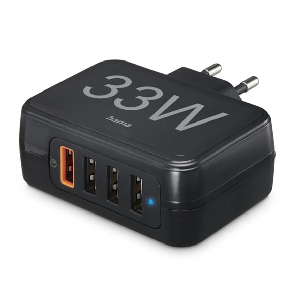 Hama Matkapuhelimen Laturi 33W | 1xQC3.0 & 3 x USB-A