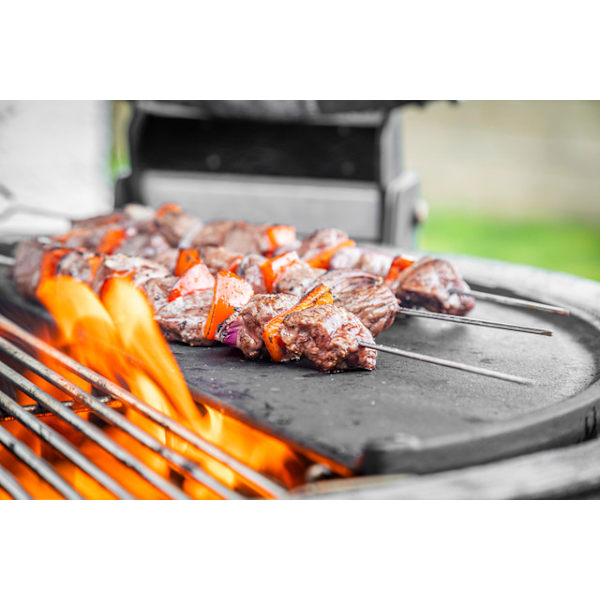 MasterClass Stainless Steel Flat Sided Skewers 40cm - 6pcs