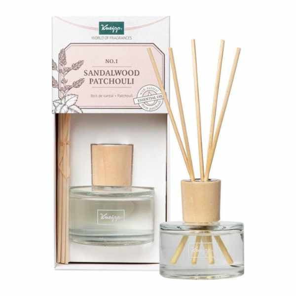 Kneipp-gavesæt med duft til hjemmet: Sandeltræ-patchouli