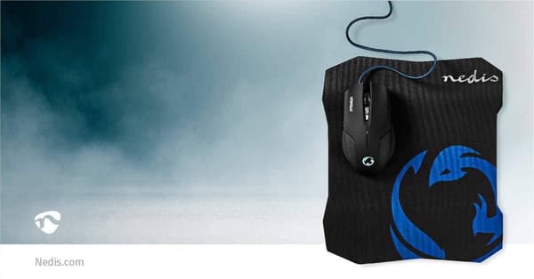 Nedis Gaming Mouse &amp; Mouse Pad Set