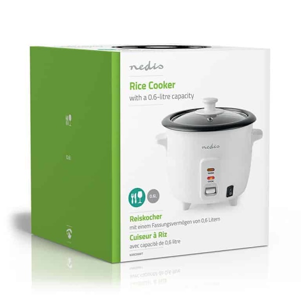 Nedis Riisinkeitin Valkoinen - 300W 0.6L