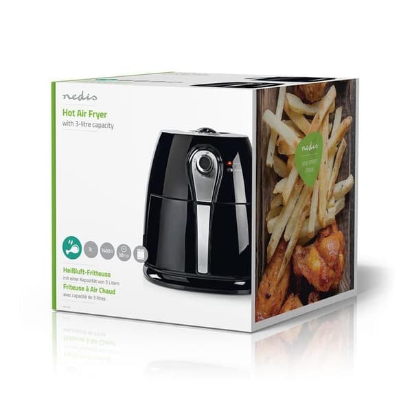 Nedis Hot Air Fryer 3.0L - Timer 30min
