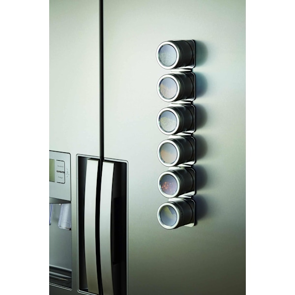 MasterClass Magnetic Spice Rack with 6 Jars