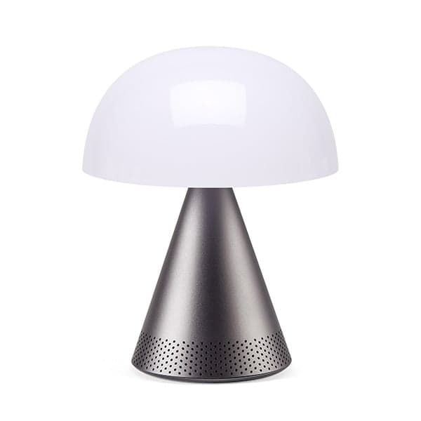 Lexon Design MINA L Audio Portable Audio LED Lamp Titanium