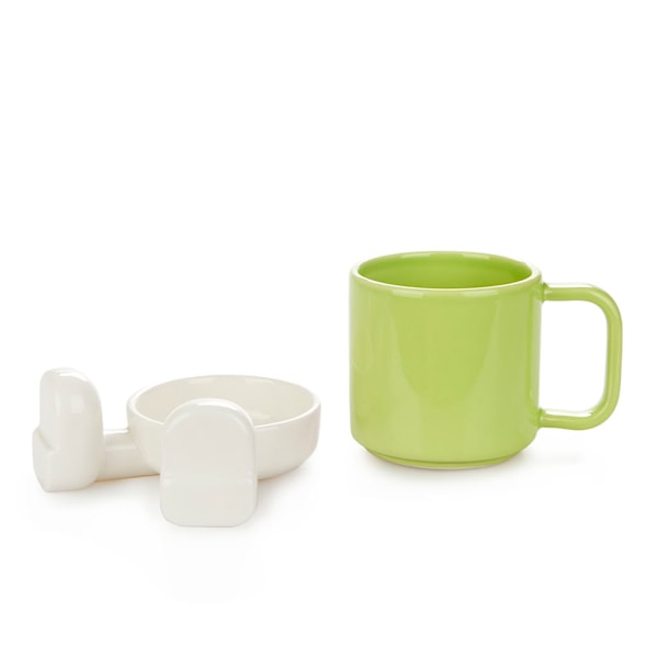 Balvi Ceramic Mug Mr. Sitty Green