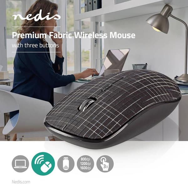 Nedis Langaton Hiiri 800-1600dpi – Molempiin Käsiin