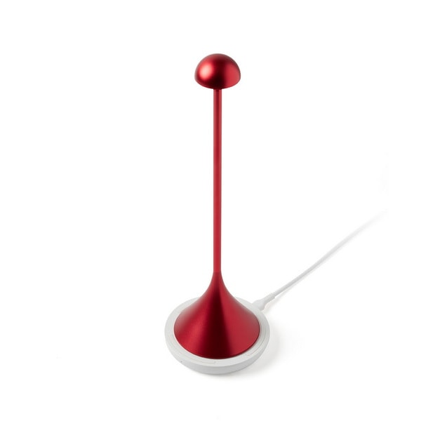 Lexon Design STELI Dome Table Lamp Dark Red