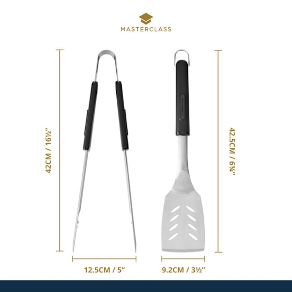 MasterClass Barbecue Tongs &amp; Turner - Set of 2pcs.