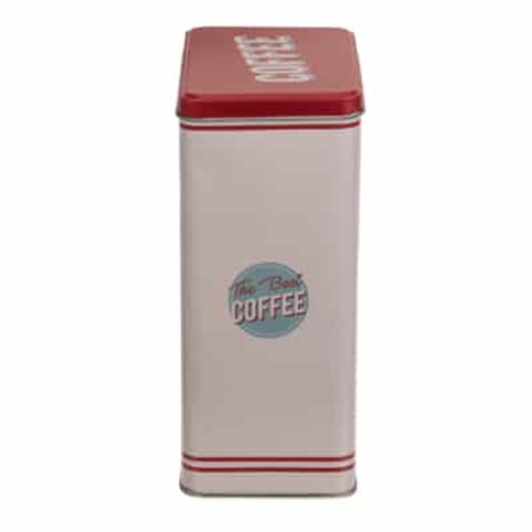 Out of the Blue Tin Box - Coffe, Tea, Sugar - Retro Red/Blue