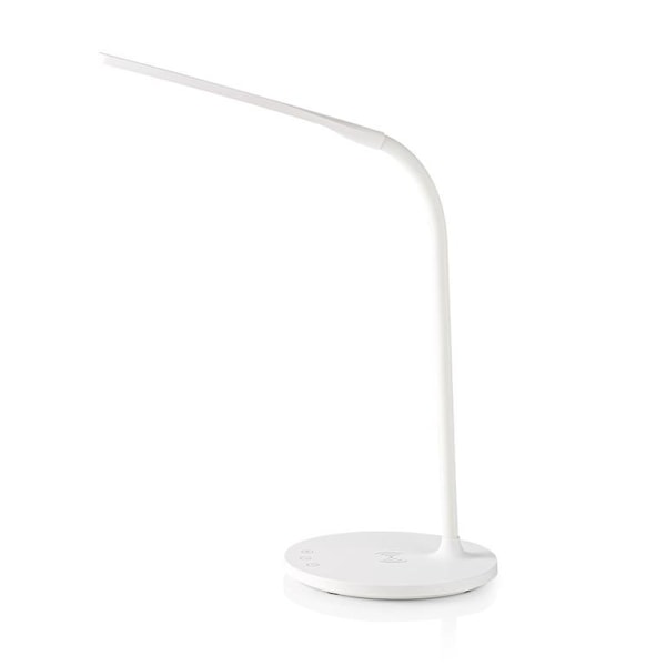Nedis LED Desk Lamp with Wireless QI Charger - White