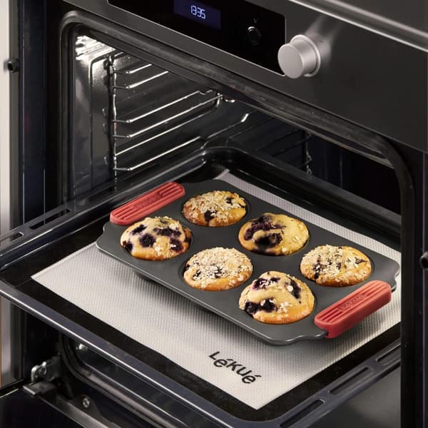 Lékué kageform – kulstofstål – nonstick – 6 muffins