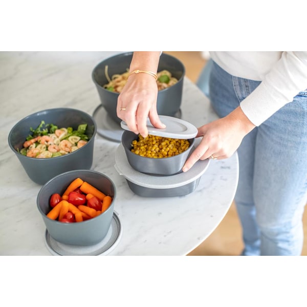 Koziol CONNECT XL Box with Lid 4l. Organic Deep blue