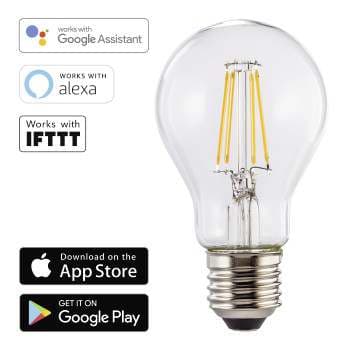 Hama WiFi LED Filament, E27, 7W, warm white, dimmable