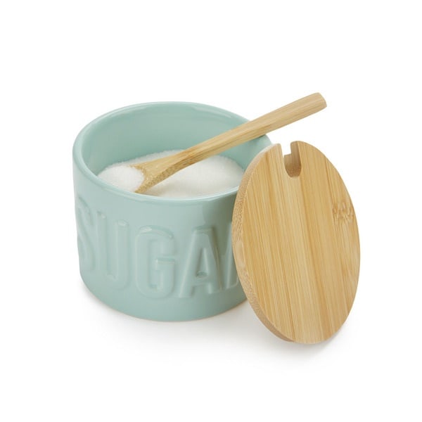 Balvi Sugar Bowl Sugar Ceramic/Bamboo Yellow