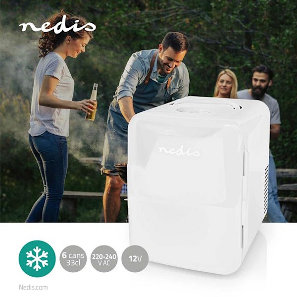 Nedis Portable Mini Fridge 4l. Red