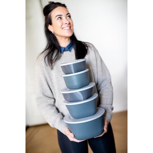 Koziol CONNECT XL Box with Lid 4l. Organic Deep blue