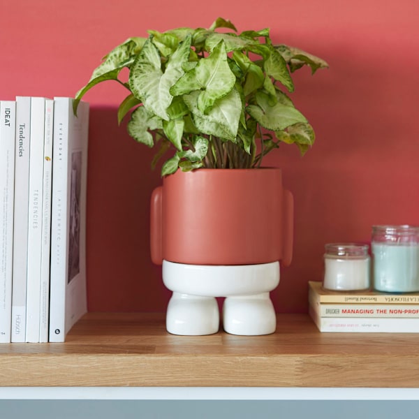 Balvi Ceramic Flower Pot Mr. Standy Blue