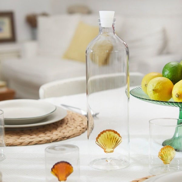 Balvi Bottle 1.2L Atlantis Shell - Yellow