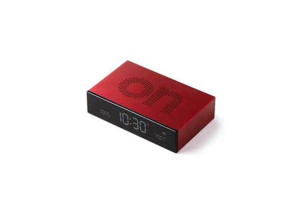 Lexon Design Flip + Premium vækkeur – rød