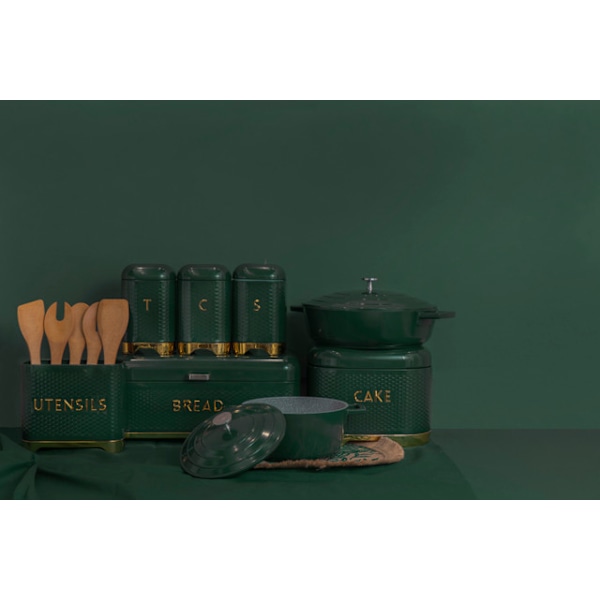MasterClass Cast Aluminium Casserole 4L. - Hunter Green