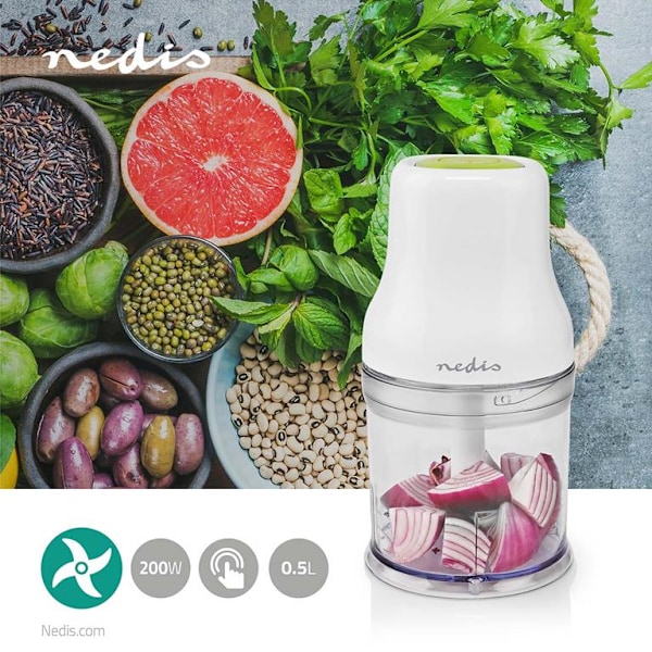 Nedis Mini Food Chopper - 200W White