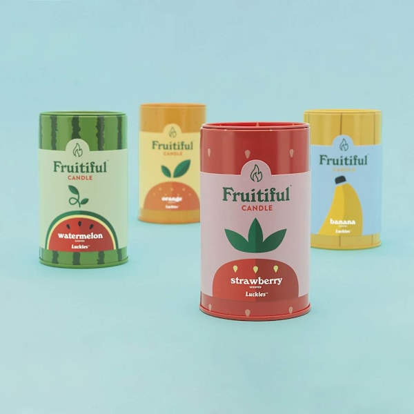 Luckies Fruitiful Candle Watermelon