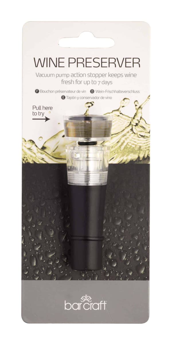 BarCraft Wine Pump Stopper and Preserver