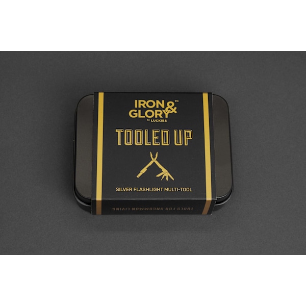 Iron &amp; Glory Tooled Up LED Multi-Tool Silver