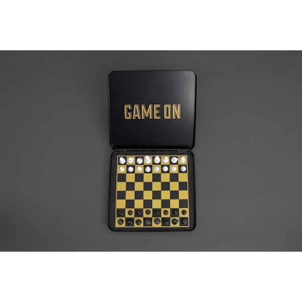 Iron & Glory Game on Mini Travel Chess Set