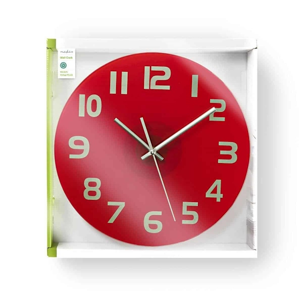 Nedis Wall Clock Glass 30cm