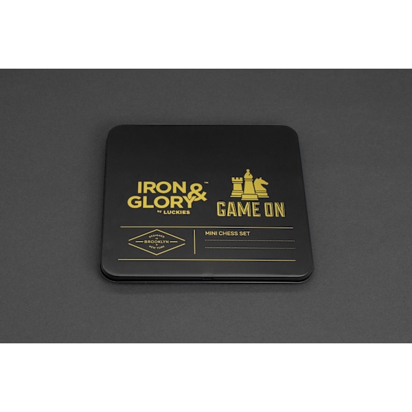 Iron & Glory Game on Mini Travel Chess Set