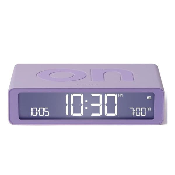 Lexon Design Flip Classic vækkeur – lilla