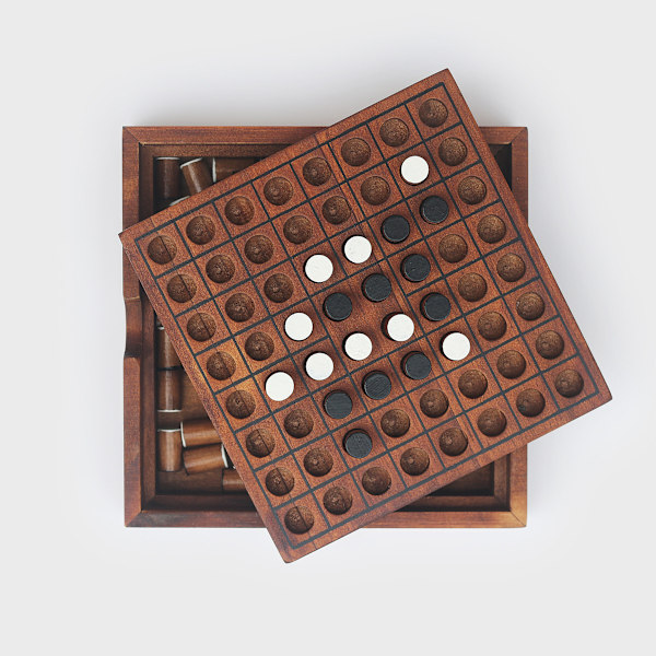Rautaa ja Kunjaa Puinen Reversi Strategiapeli