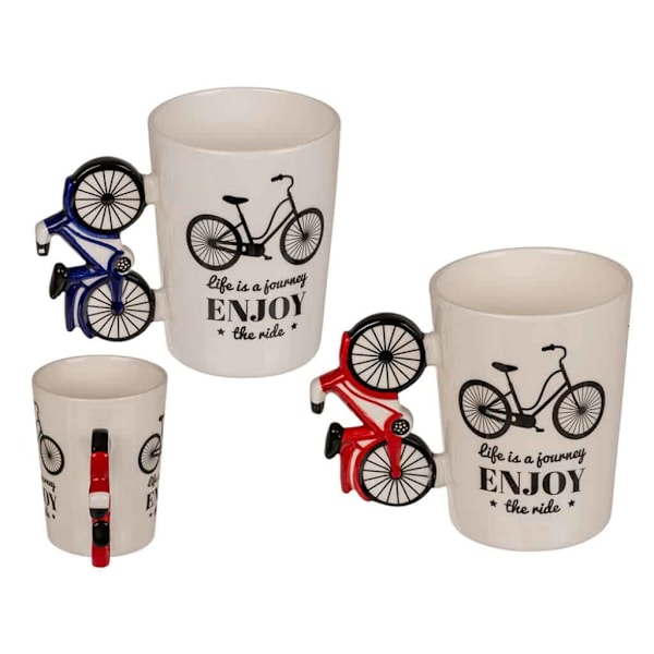 Out of the Blue Coffee Mug Bicycle - Enjoy the Ride Blue