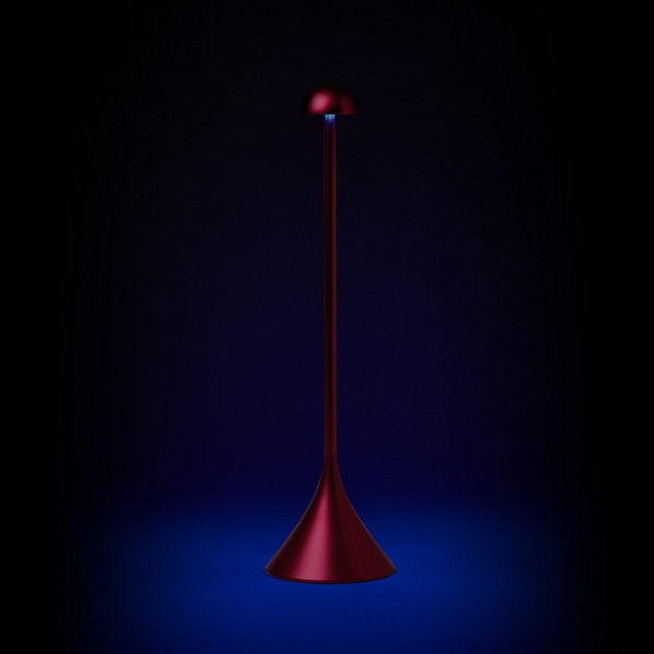 Lexon Design STELI Dome Table Lamp Dark Red