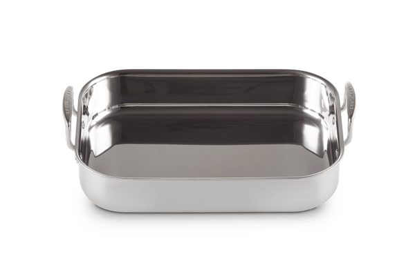 Le Creuset rektangulær bradepande i rustfrit stål, 35 cm | 5,5 l
