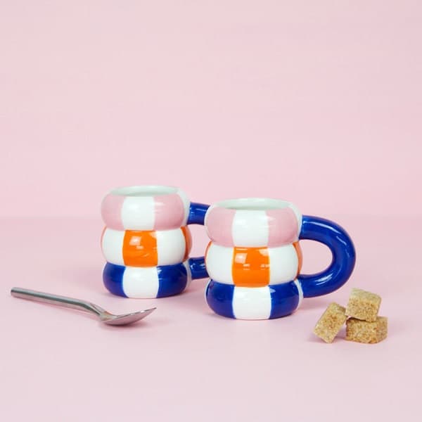 Balvi kaffekopp-flytare, set | 2 st | 75 ml | Blå