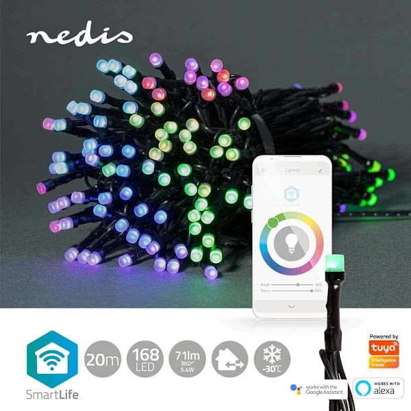 Nedis SmartLife Decorative LED String 168 LED&apos;s RGB - 20m