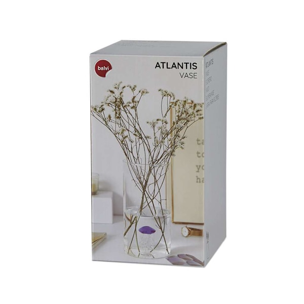 Balvi Maljakko Atlantis Sylinteri - Sininen Medusa